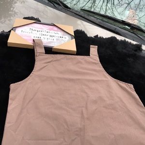 Vintage Girl Scouts Brownie Plain Brown 2 Button Jumper size 12.5 2 Pockets